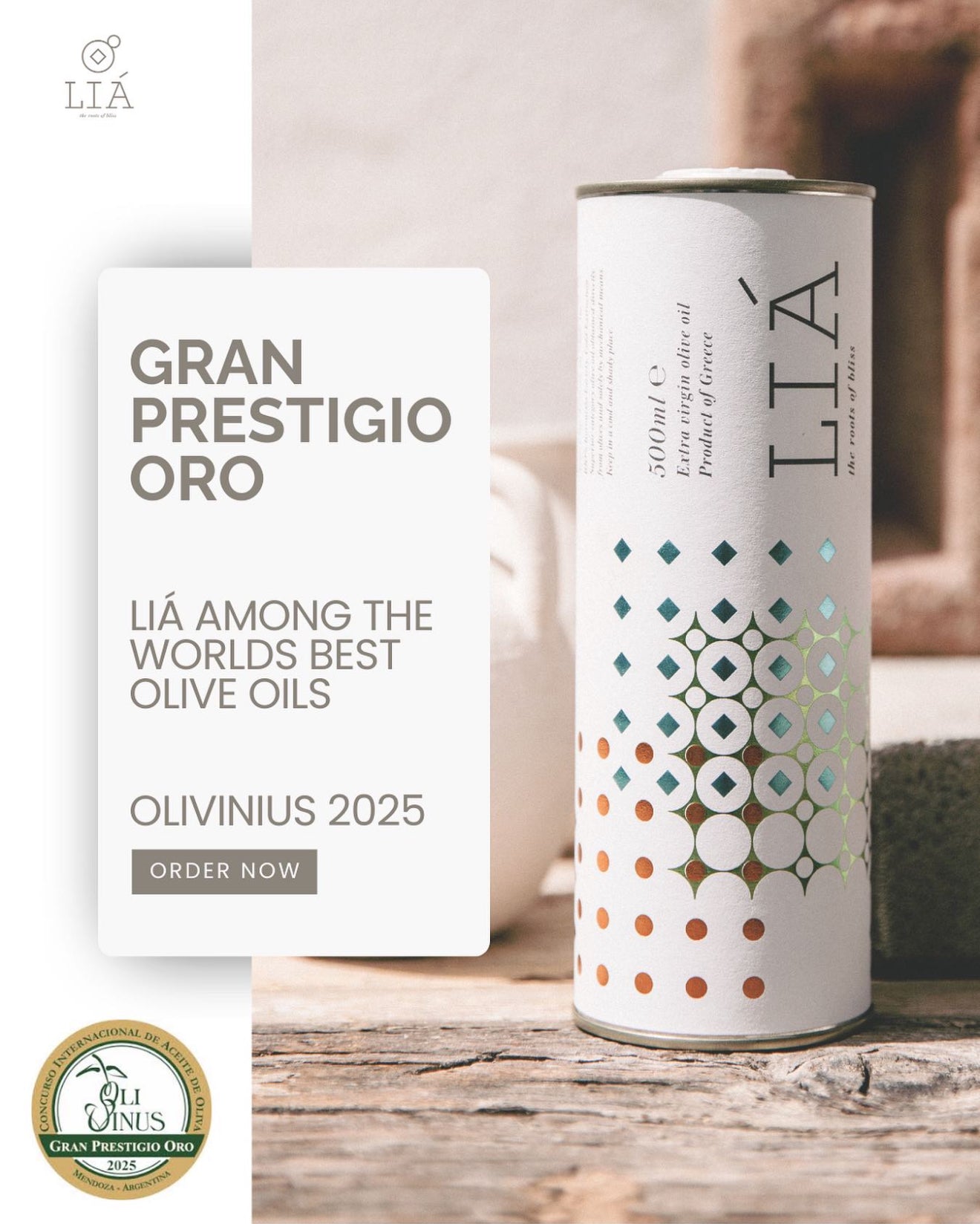 Liá Extra Virgin Alyvuogių Aliejus (500 ml.)