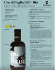 Ekologiškas ypač tyras alyvuogių aliejus (500 ml.) Cru di Puglia IGP