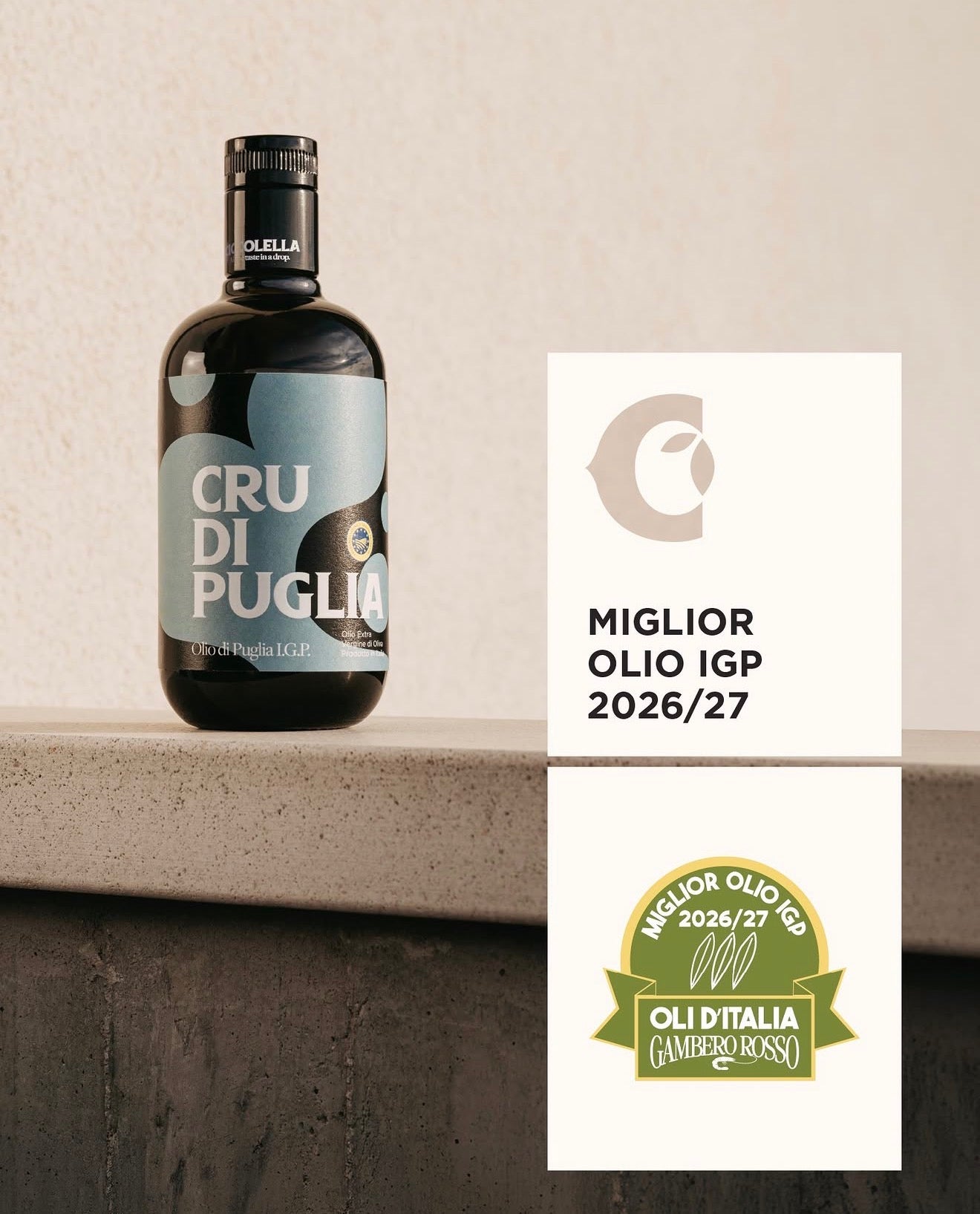 Ekologiškas ypač tyras alyvuogių aliejus (500 ml.) Cru di Puglia IGP