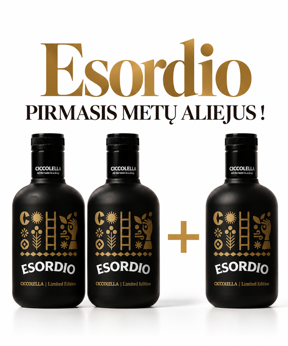 Ypač tyras alyvuogių aliejus ESORDIO 2026/2027 (500ml) IŠANKSTINIS UŽSAKYMAS - Perki 2 vnt ir 1 gauni dovanų !