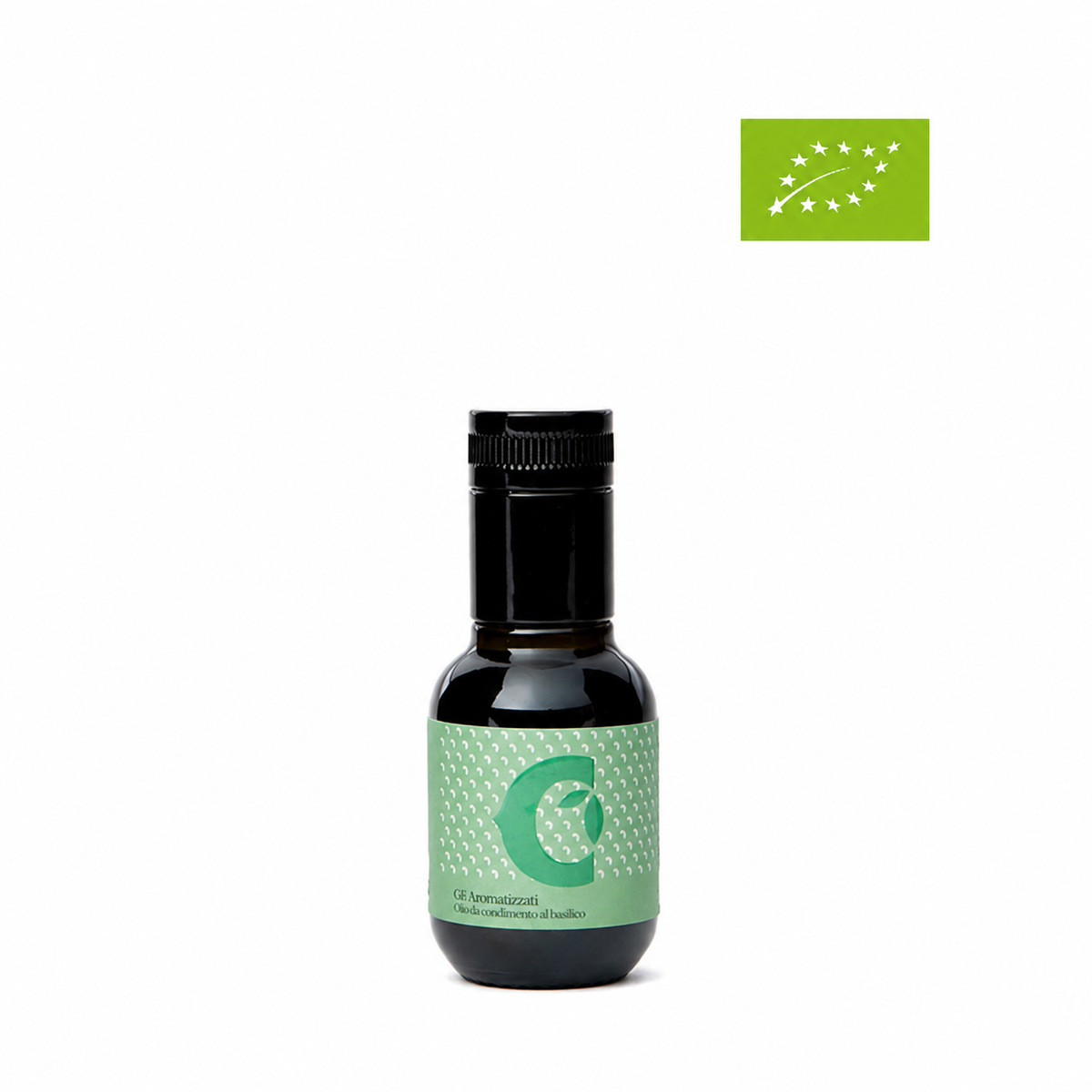 Ekologiškas ypač tyras alyvuogių aliejus su bazilikais (100 ml.)