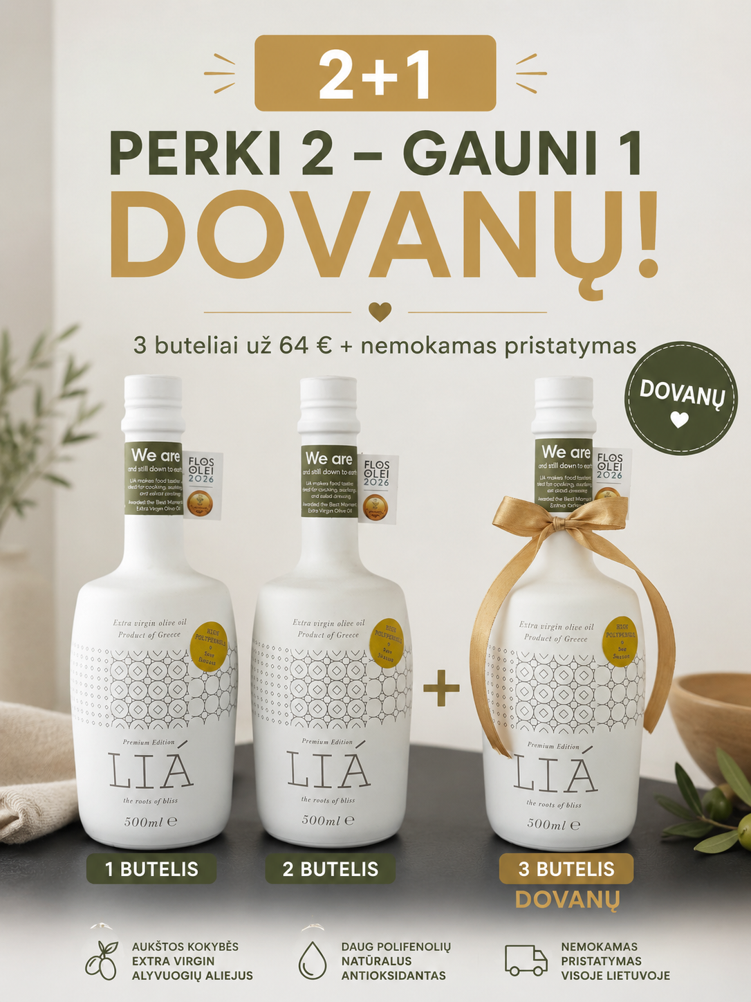 Perki 2 ir 1 gauni dovanų