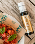 Alyvuogių aliejus su česnako aromatu 250ml.